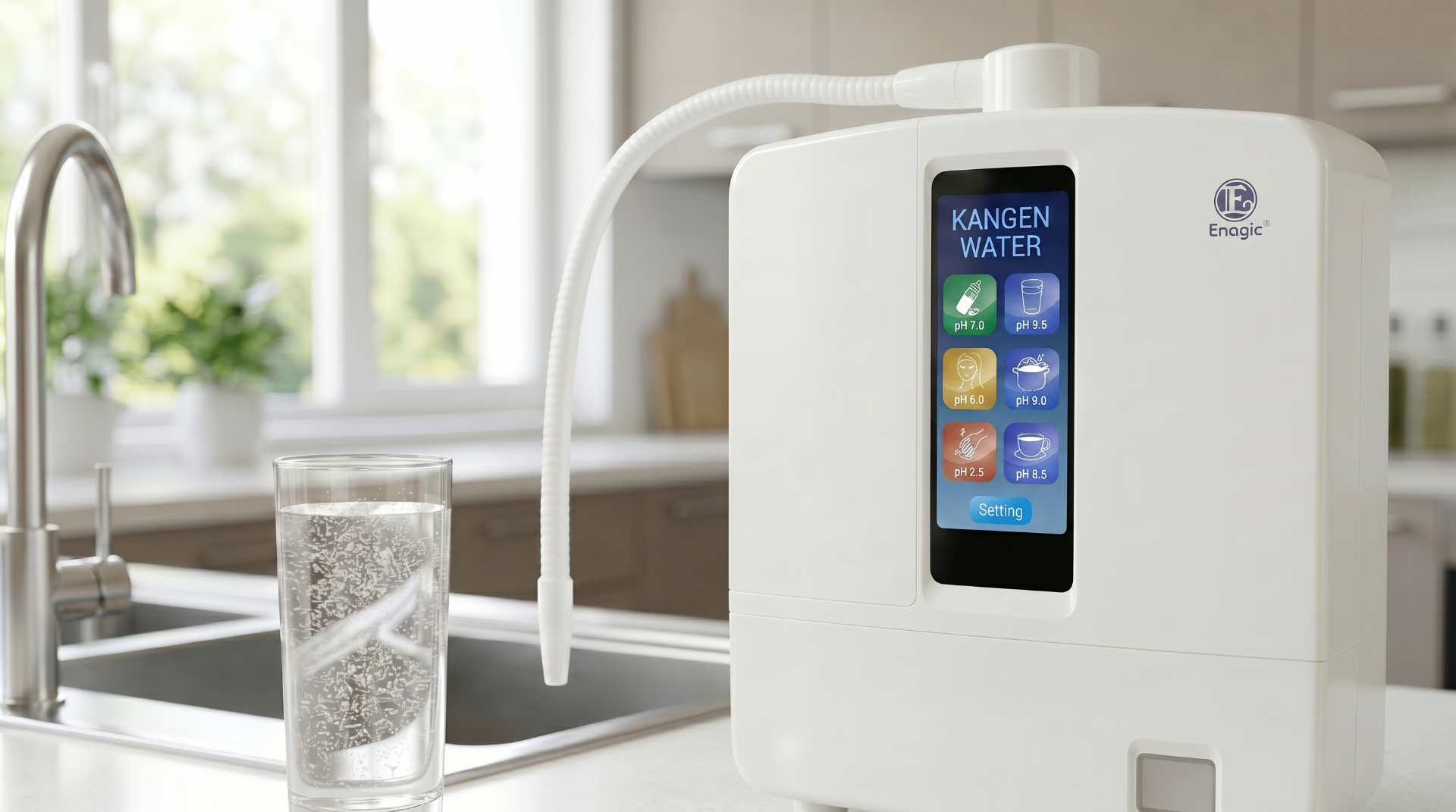 Kangen Water ionizer with pH options for LYF'TD Kangen Water page